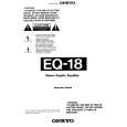 ONKYO EQ18 Owners Manual