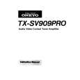 ONKYO TX-SV909PRO Owners Manual