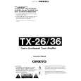 ONKYO TX-26 Owners Manual