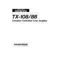ONKYO TX108 Owners Manual