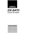 ONKYO DX-6470 Owners Manual