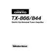ONKYO TX866 Owners Manual