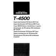 ONKYO T-4500 Owners Manual