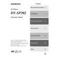 ONKYO DVSP302 Owners Manual
