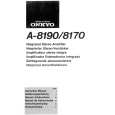 ONKYO A-8170 Owners Manual