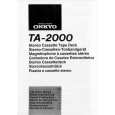 ONKYO TA-2000 Owners Manual