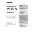 ONKYO TXDS474 Owners Manual