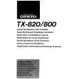 ONKYO TX-800 Owners Manual