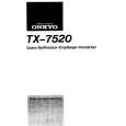 ONKYO TX7520 Owners Manual