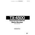 ONKYO TX-4500 Owners Manual