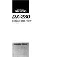 ONKYO DX230 Owners Manual