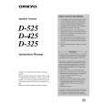 ONKYO D-325 Owners Manual
