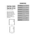 ONKYO SKW-320 Owners Manual