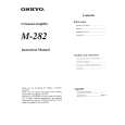 ONKYO M-282 Owners Manual