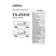 ONKYO TXDS838 Owners Manual