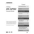 ONKYO DVSP501 Owners Manual