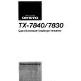 ONKYO TX7840 Owners Manual