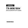 ONKYO TX-904 Owners Manual