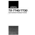 ONKYO TX-7730 Owners Manual