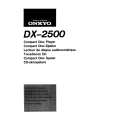 ONKYO DX-2500 Owners Manual