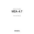 ONKYO MZA-4.7 Owners Manual