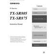 ONKYO TX-SR875 Owners Manual
