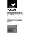 ONKYO TM50 Owners Manual