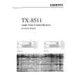 ONKYO TX8511 Owners Manual