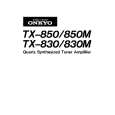 ONKYO TX850 Owners Manual