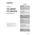 ONKYO TXSR501 Owners Manual