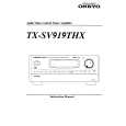 ONKYO TX-SV919THX Owners Manual